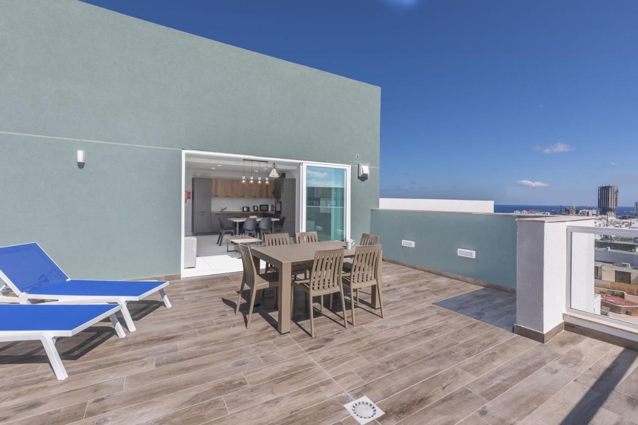 Unique Penthouse With Private Heated Jacuzzi, Close To Restaurants And Night Life Is-Swieqi Exterior foto